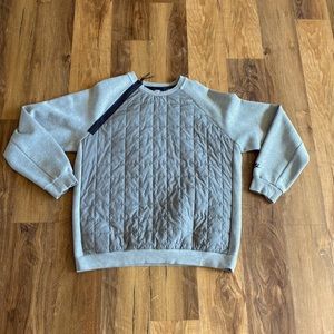 Men’s large Gray Nike shoulder zip sweatshirt